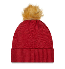 Arizona Cardinals New Era Women's Snowy Cuffed Knit Hat with Pom