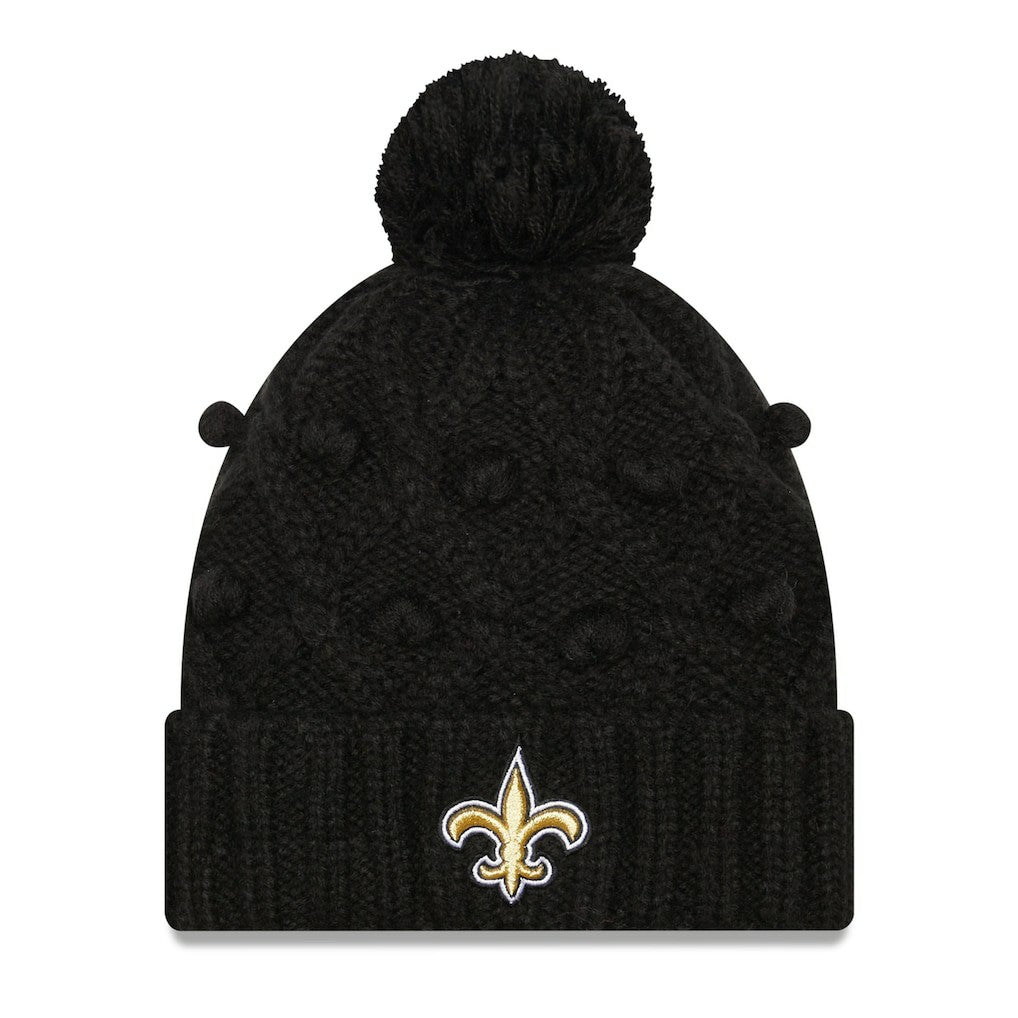 New Orleans Saints New Era Women's Toasty Cuffed Knit Hat with Pom