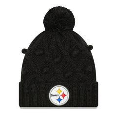Pittsburgh Steelers New Era Women's Toasty Cuffed Knit Hat with Pom