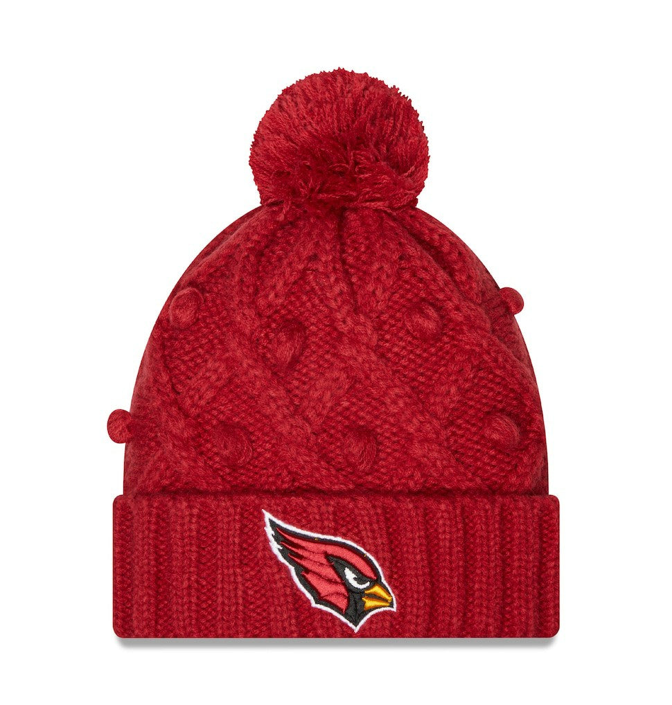 Arizona Cardinals New Era Women's Toasty Cuffed Knit Hat with Pom