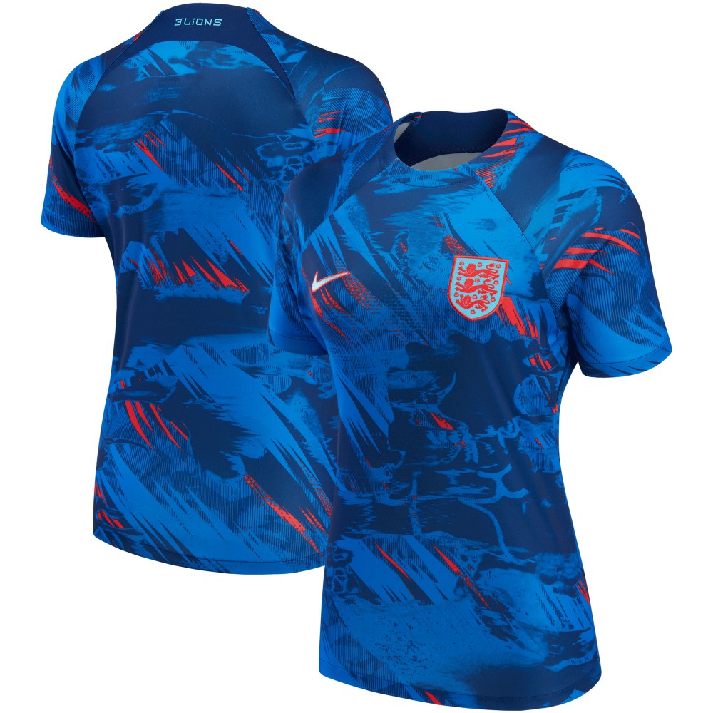 England National Team Women's 2022 Pre-Match Top Blue - Nike