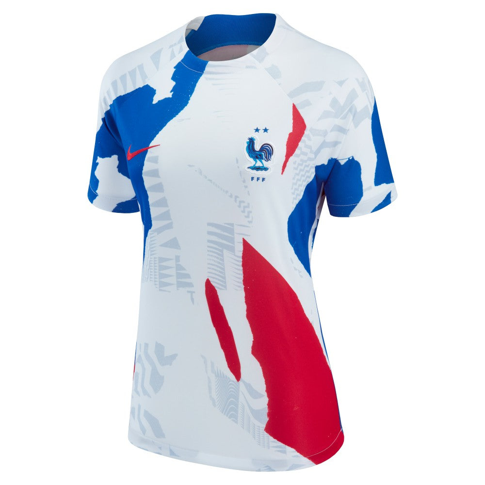 France National Team Women's 2022 Pre-Match Top White - Nike