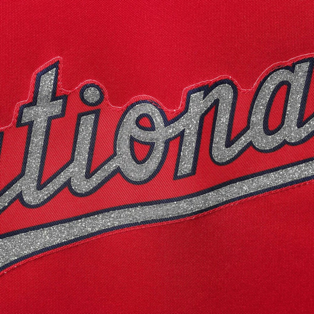 Washington Nationals Women's Plus Size Diva Notch Neck Raglan T-Shirt | MLB On Sale