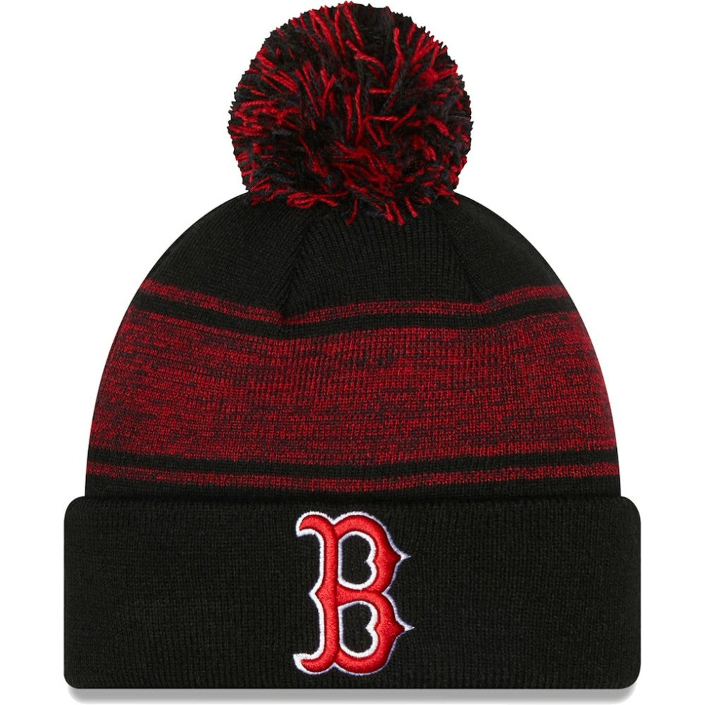 Boston Red Sox New Era Chilled Cuffed Knit Hat with Pom | MLB Discount