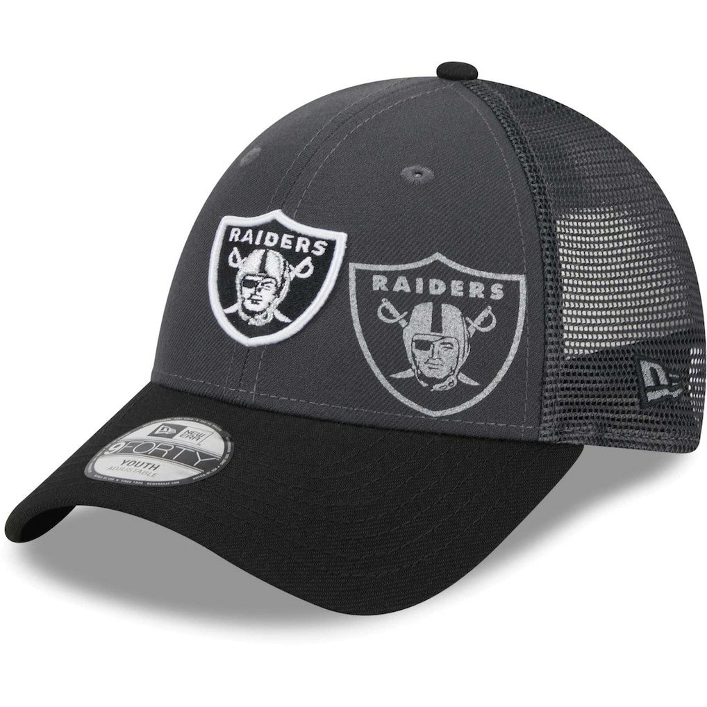 Las Vegas Raiders New Era Youth Reflect 9FORTY Adjustable Hat