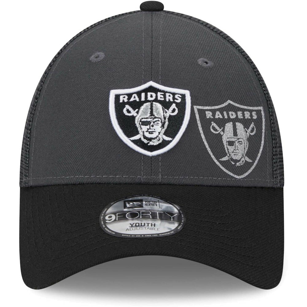 Las Vegas Raiders New Era Youth Reflect 9FORTY Adjustable Hat