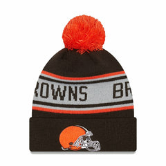 Cleveland Browns New Era Preschool Repeat Cuffed Knit Hat with Pom