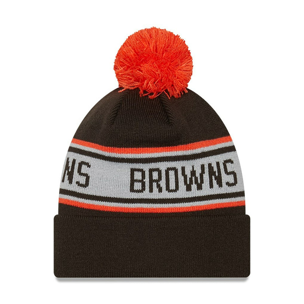 Cleveland Browns New Era Preschool Repeat Cuffed Knit Hat with Pom