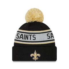 New Orleans Saints New Era Preschool Repeat Cuffed Knit Hat with Pom