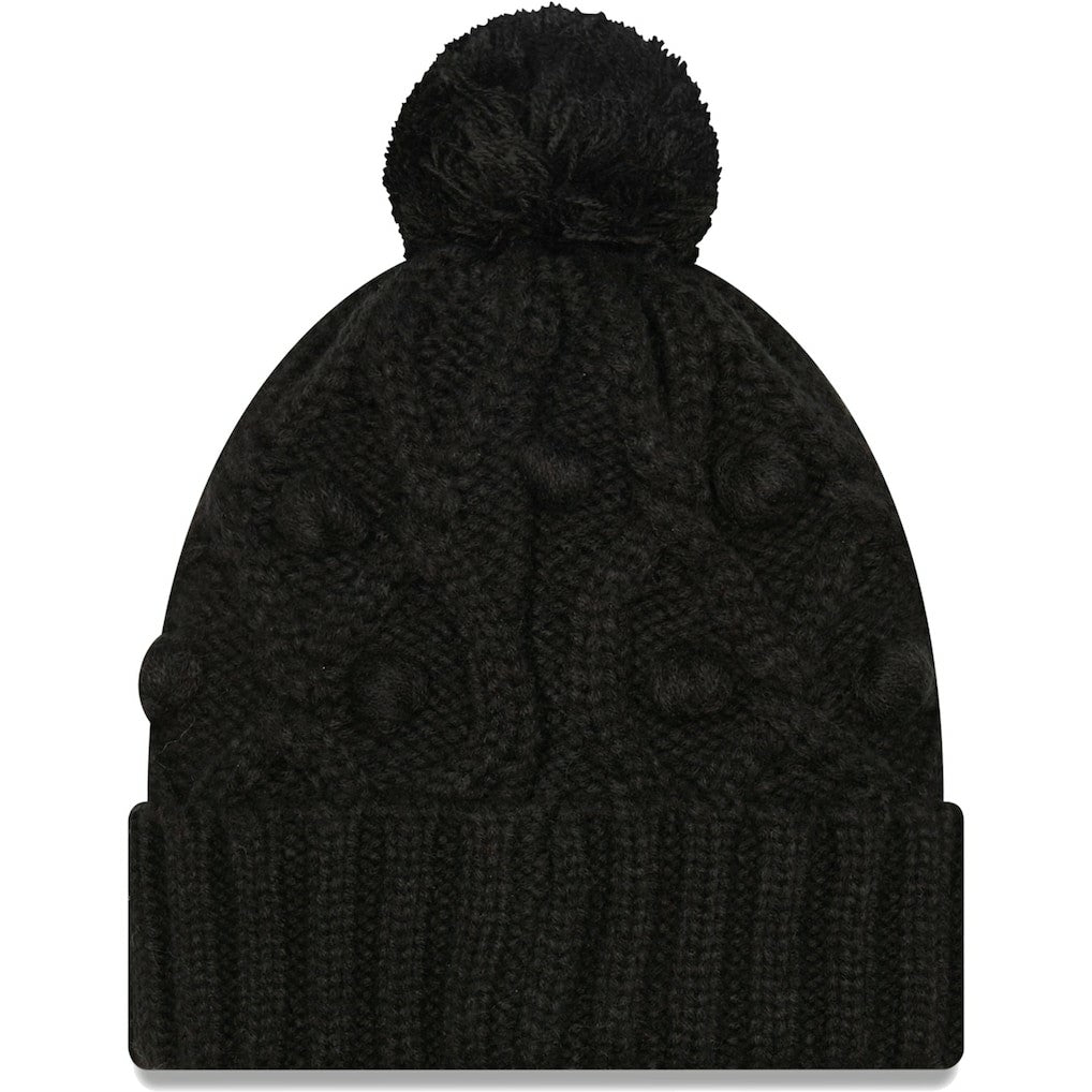 Pittsburgh Steelers New Era Girls Youth Toasty Cuffed Knit Hat with Pom