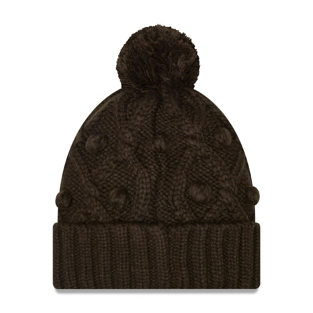 Cleveland Browns New Era Girls Youth Toasty Cuffed Knit Hat with Pom