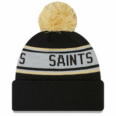 New Orleans Saints New Era Youth Repeat Cuffed Knit Hat with Pom