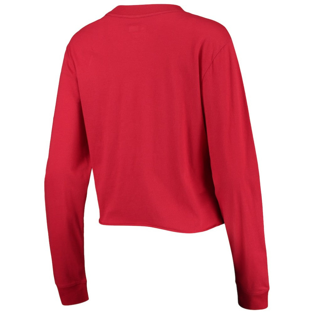 St. Louis Cardinals New Era Women's Baby Jersey Cropped Long Sleeve T-Shirt | MLB Sale