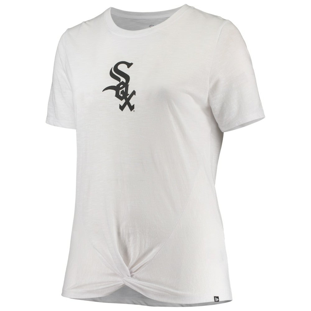 Chicago White Sox New Era Women's Plus Size 2-Hit Front Knot T-Shirt | MLB US