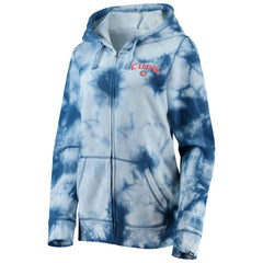 Chicago Cubs New Era Women's Tie-Dye Full-Zip Hoodie | MLB For sale