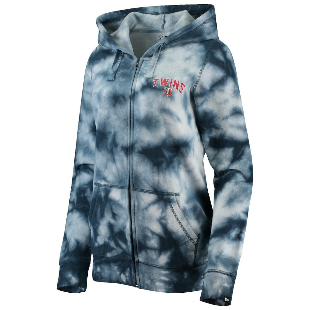 Minnesota Twins New Era Women's Tie-Dye Full-Zip Hoodie | MLB For sale