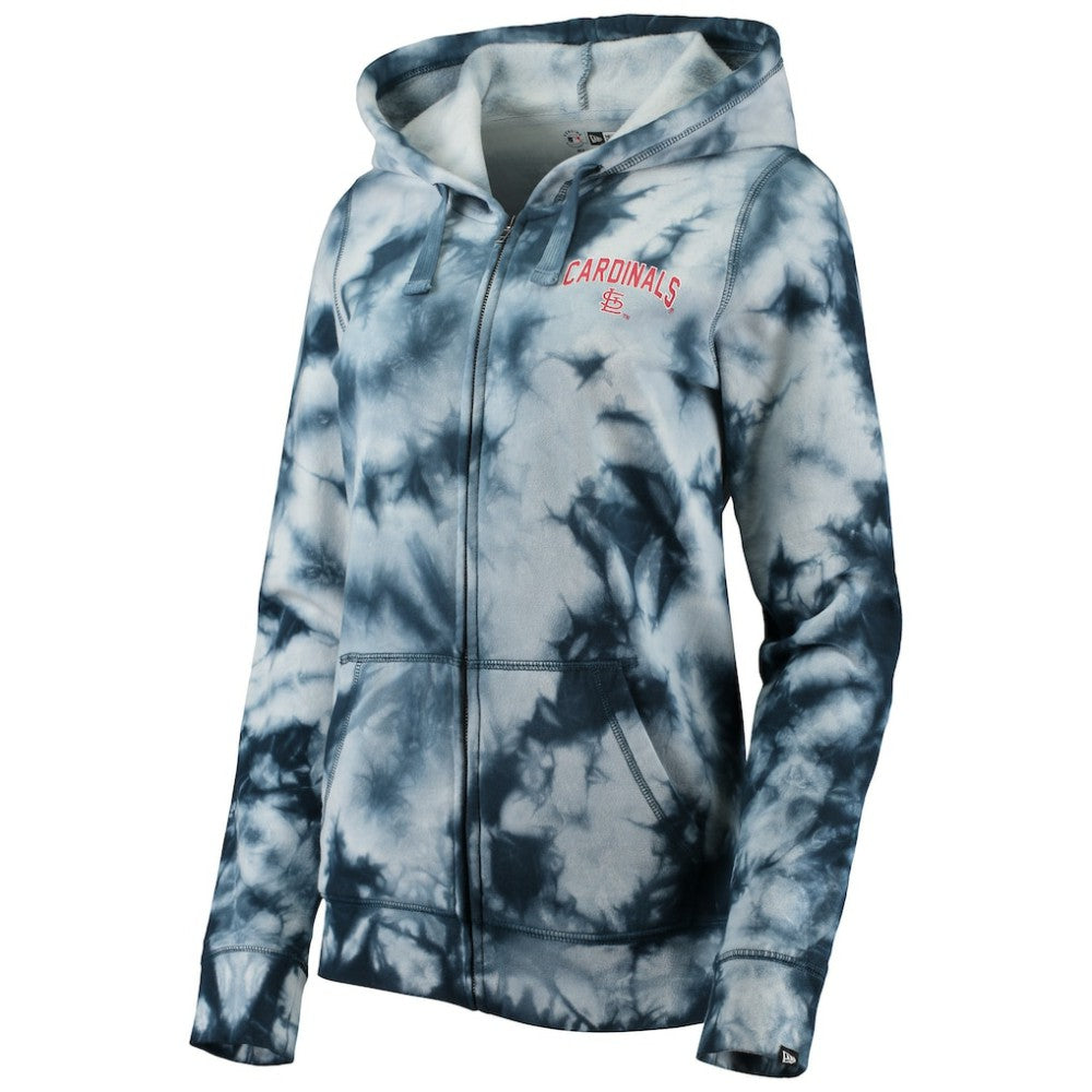 St. Louis Cardinals New Era Women's Tie-Dye Full-Zip Hoodie | MLB Near me