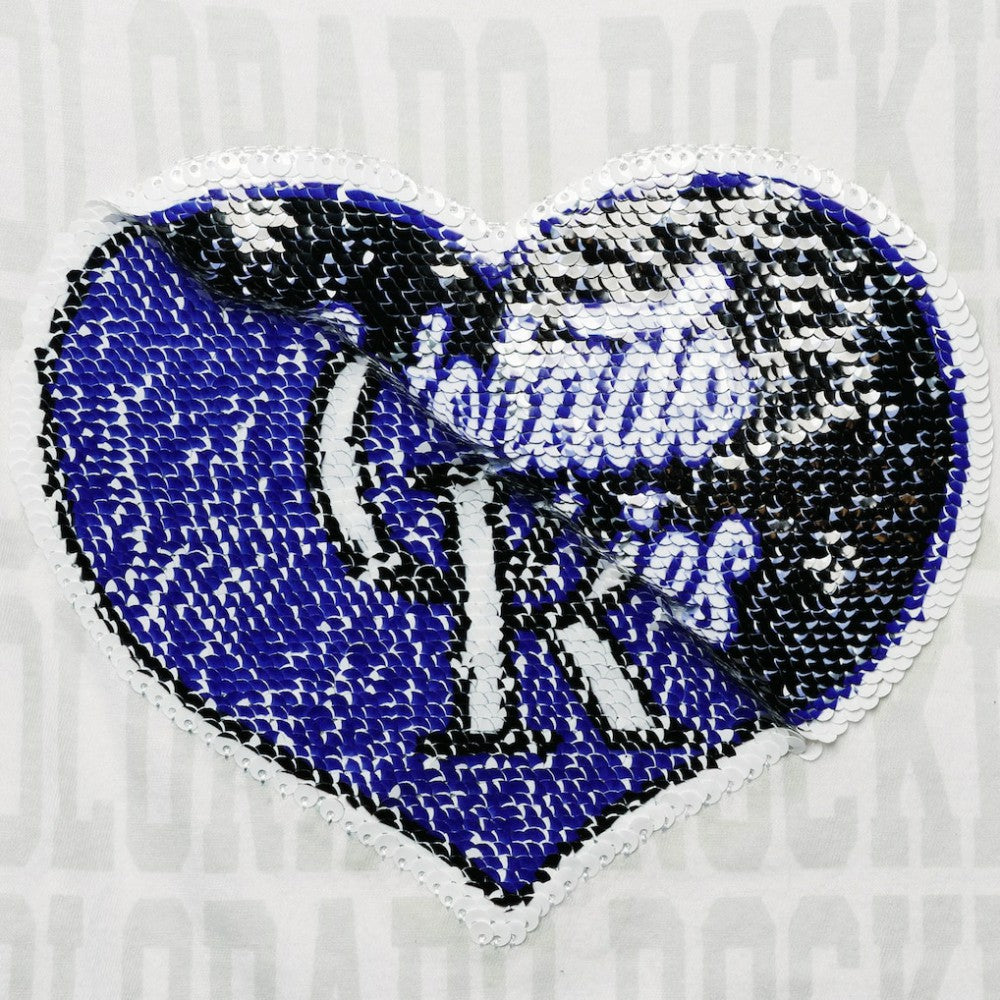 Colorado Rockies New Era Girls Youth Flip Sequin Heart Crop Top | MLB Online
