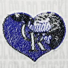 Colorado Rockies New Era Girls Youth Flip Sequin Heart Crop Top | MLB Online