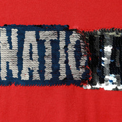 Washington Nationals New Era Girls Youth Flip Sequin Team T-Shirt | MLB Sale