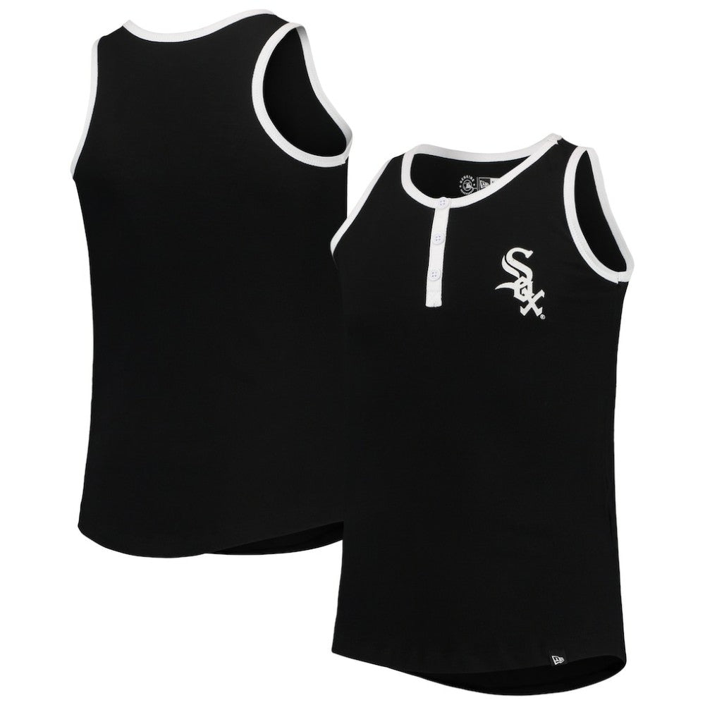 Chicago White Sox New Era Girls Youth Henley Tank Top | MLB Online