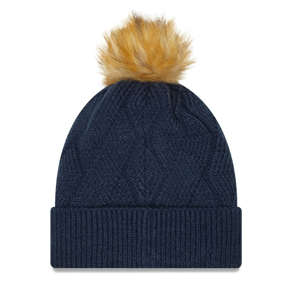 Dallas Cowboys New Era Women's Snowy Cuffed Knit Hat with Pom