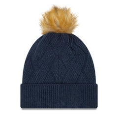 Dallas Cowboys New Era Women's Snowy Cuffed Knit Hat with Pom