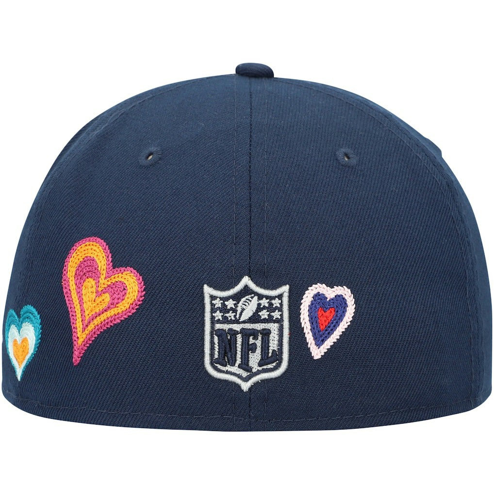 Dallas Cowboys New Era Chain Stitch Heart 59FIFTY Fitted Hat