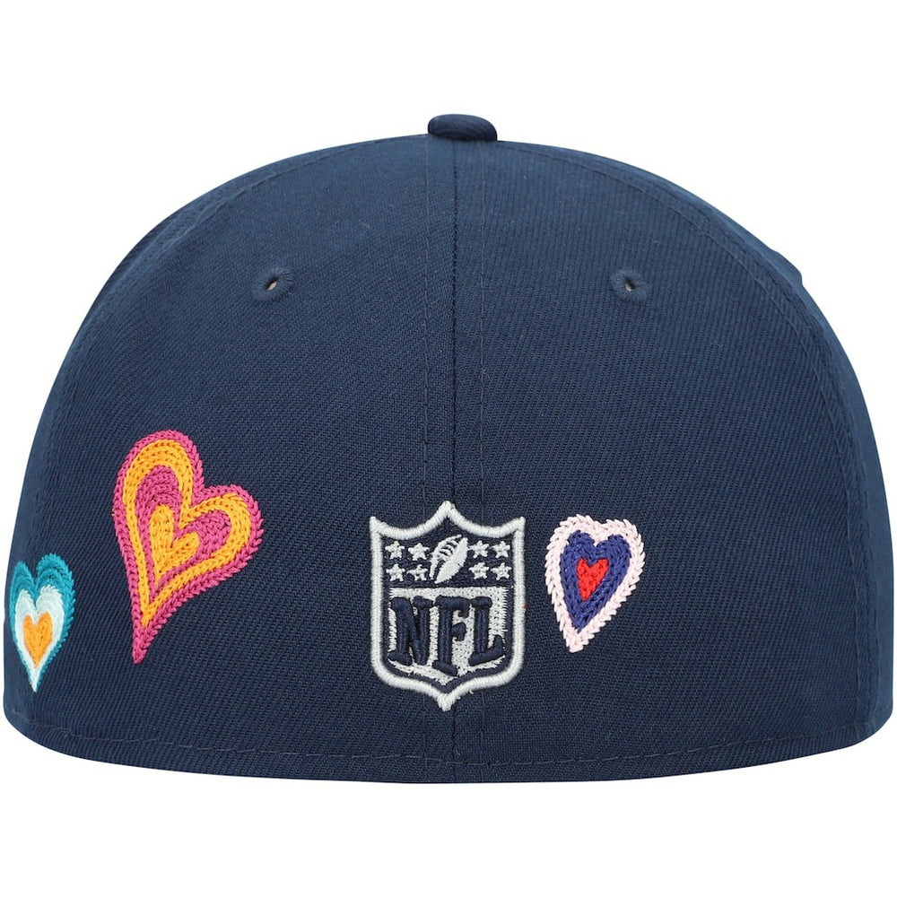 Dallas Cowboys New Era Chain Stitch Heart 59FIFTY Fitted Hat