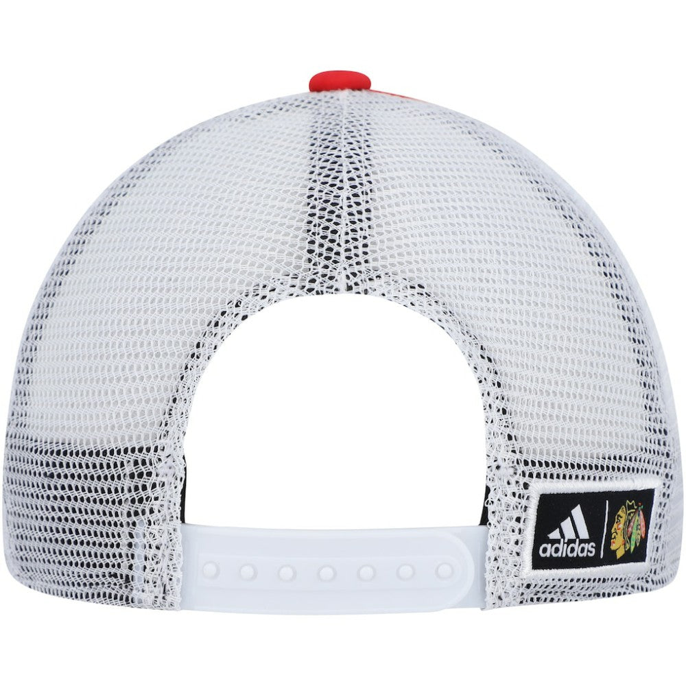 Chicago Blackhawks adidas Team Plate Trucker Snapback Hat Sale