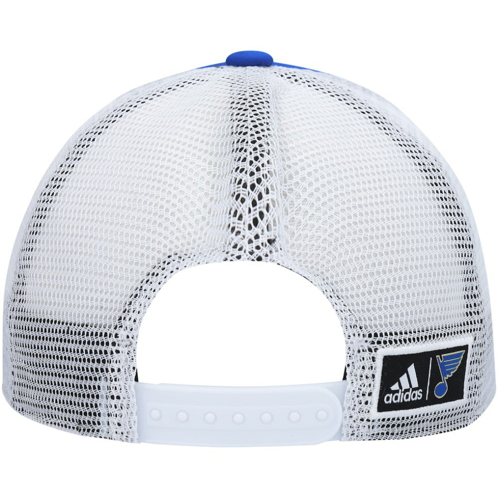 St. Louis Blues adidas Team Plate Trucker Snapback Hat Online