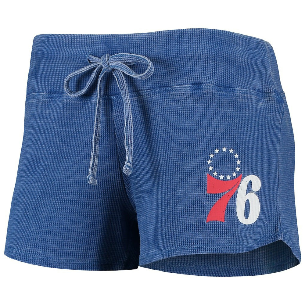 Philadelphia 76ers Concepts Sport Women's Resurgence Slub Burnout Raglan Top & Shorts Sleep Set For Sale