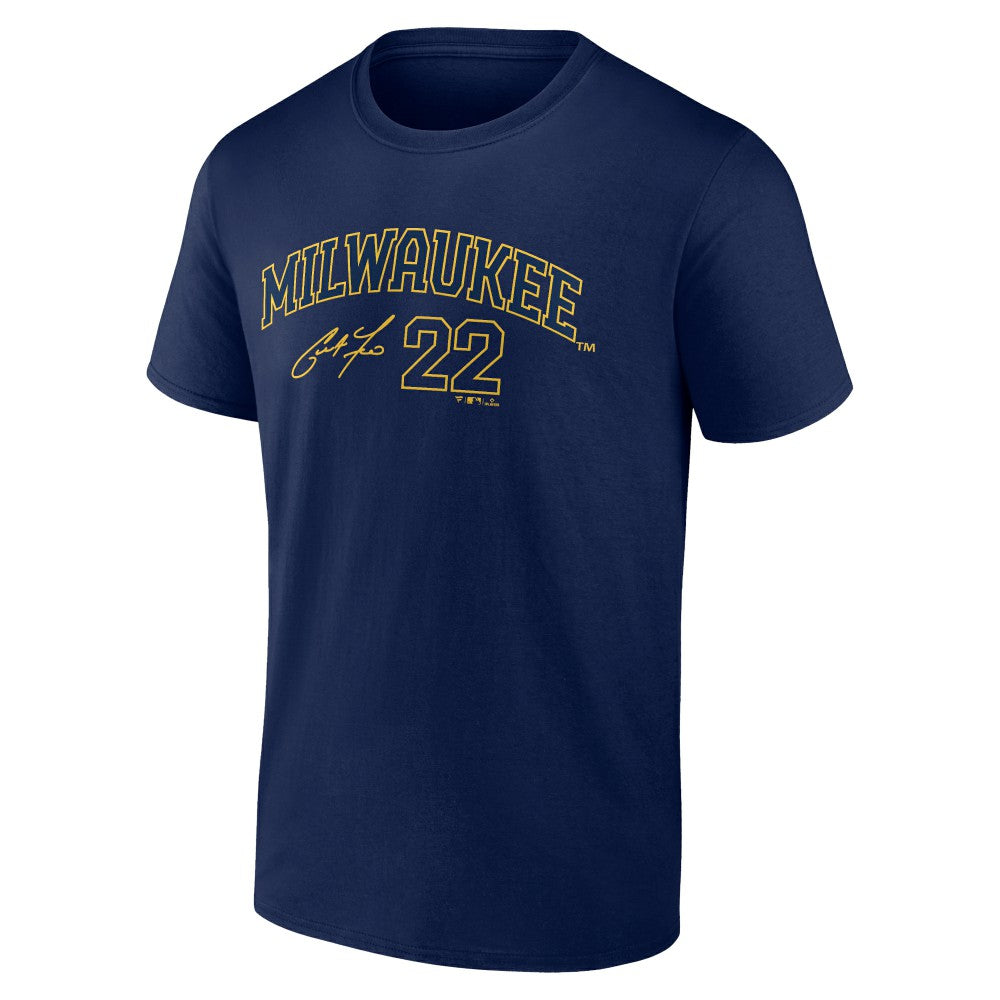 Christian Yelich Milwaukee Brewers Fanatics Player Name & Number T-Shirt | MLB On Sale