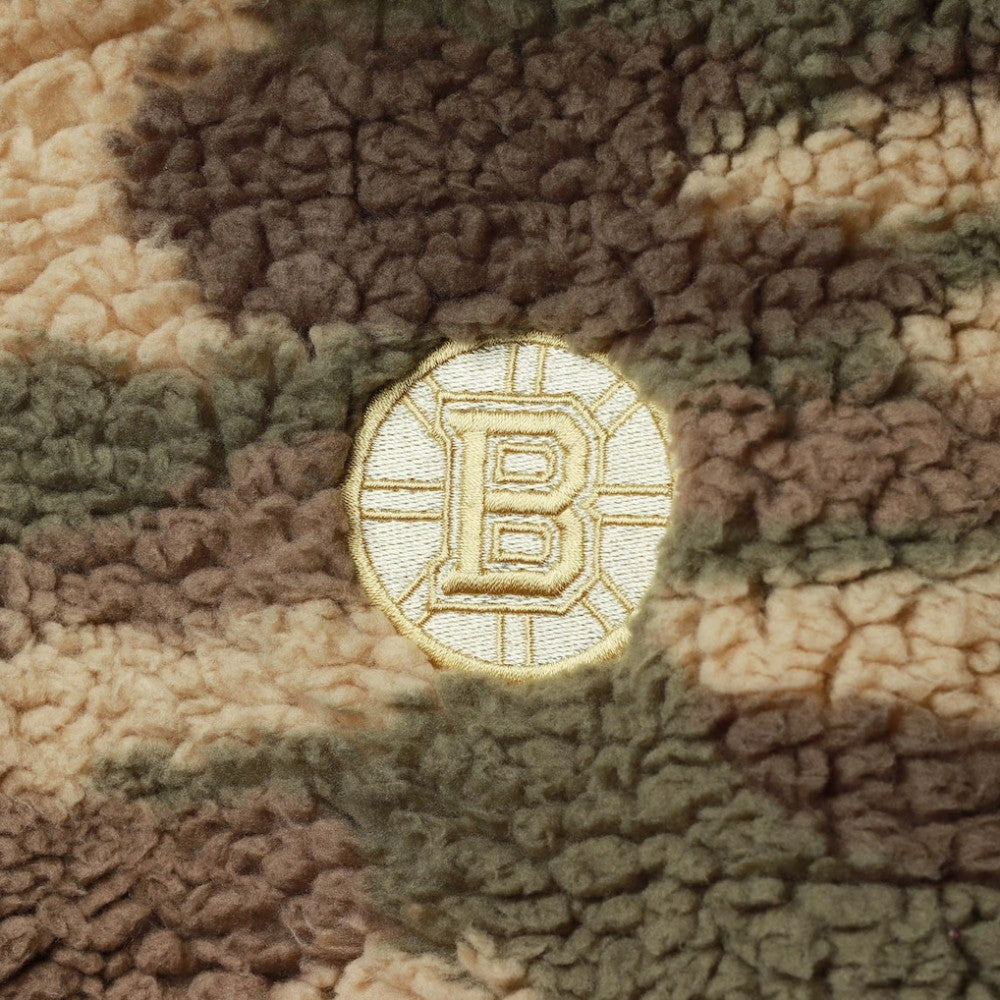 Boston Bruins G-III Sports by Carl Banks Women's Sherpa Quarter-Zip Jacket Sale
