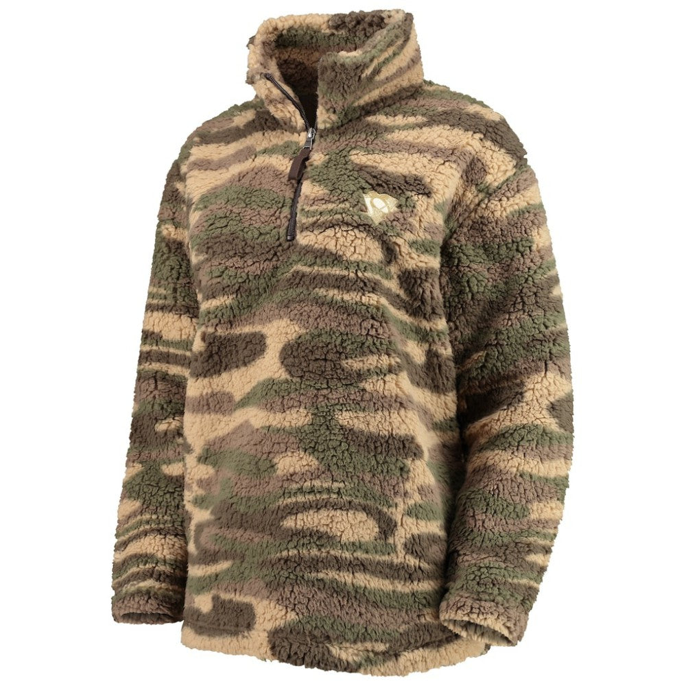 Pittsburgh Penguins G-III Sports by Carl Banks Women's Sherpa Quarter-Zip Jacket Discount