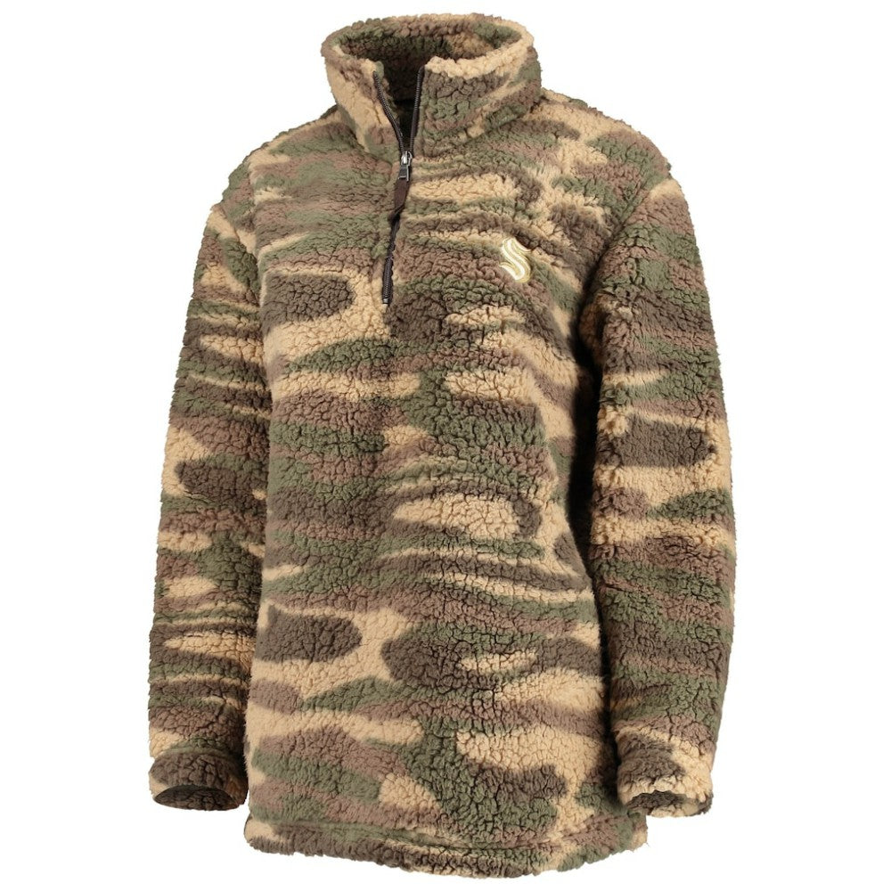 Seattle Kraken G-III Sports by Carl Banks Women's Sherpa Quarter-Zip Jacket Online