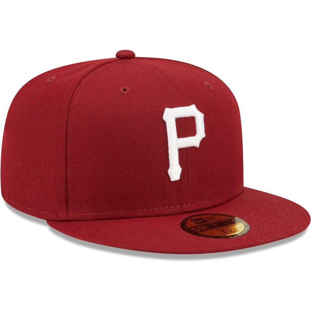 Pittsburgh Pirates New Era White Logo 59FIFTY Fitted Hat | MLB For sale