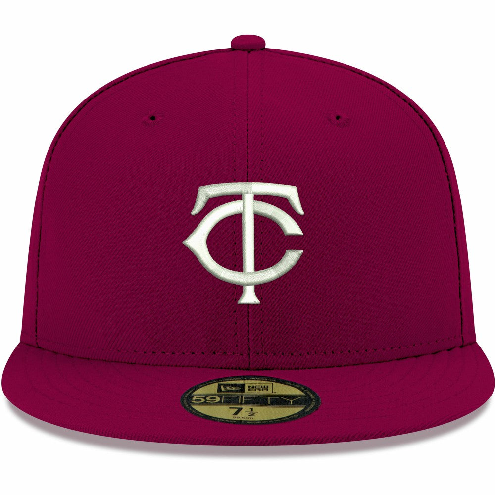 Minnesota Twins New Era White Logo 59FIFTY Fitted Hat | MLB Near me