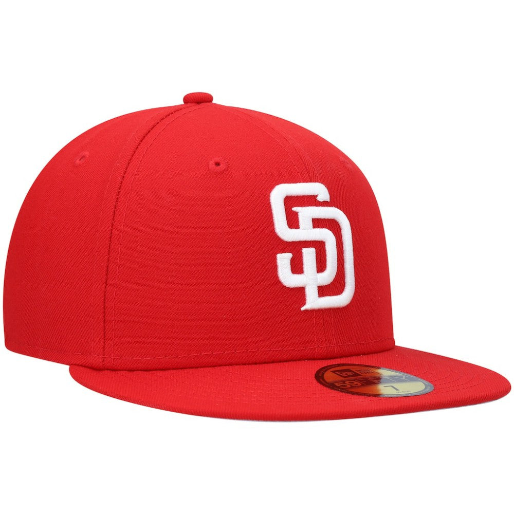 San Diego Padres New Era White Logo 59FIFTY Fitted Hat | MLB Shop