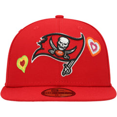 Tampa Bay Buccaneers New Era Chain Stitch Heart 59FIFTY Fitted Hat