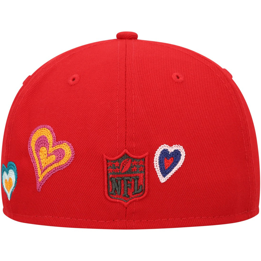 Tampa Bay Buccaneers New Era Chain Stitch Heart 59FIFTY Fitted Hat