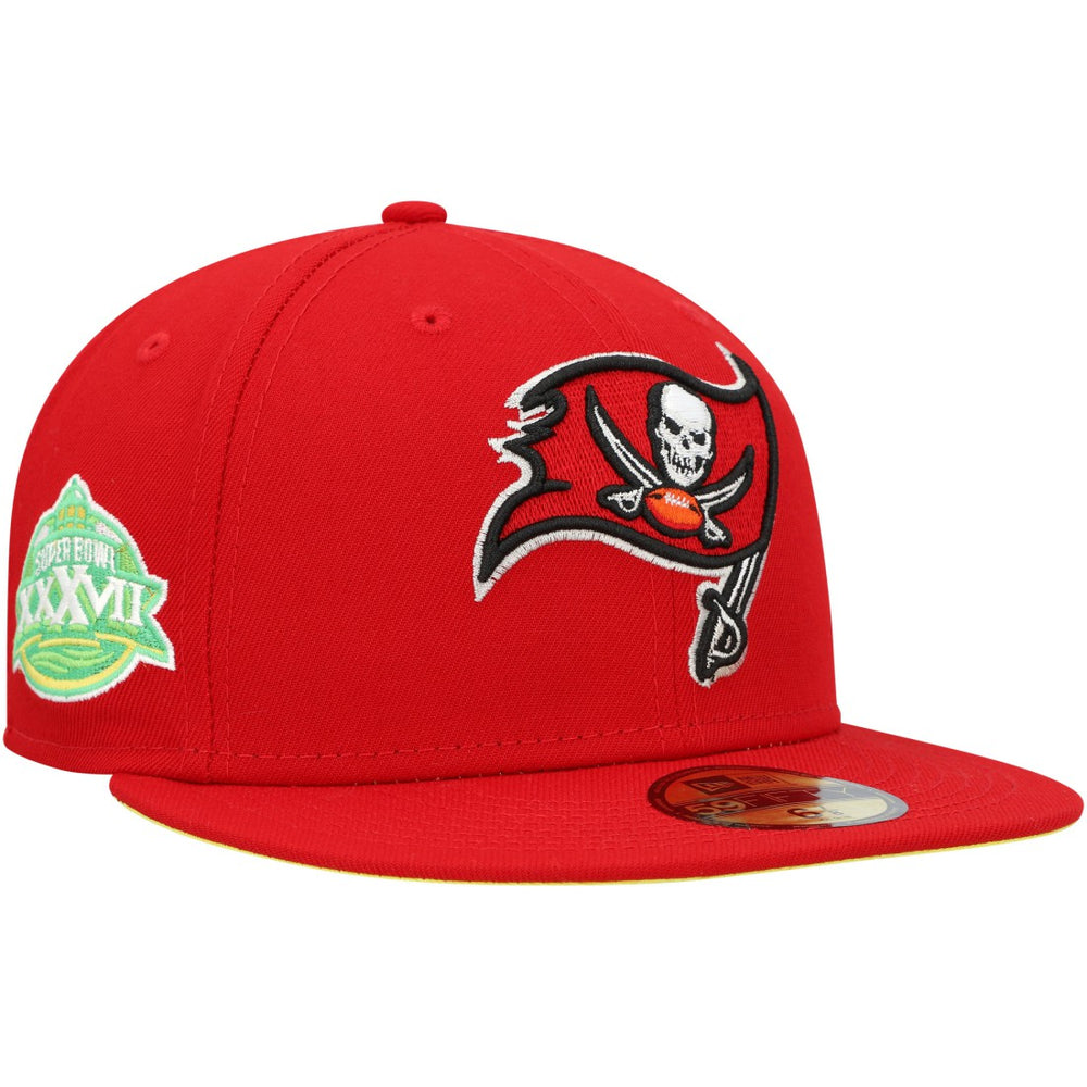 Tampa Bay Buccaneers New Era Super Bowl XXXVII Citrus Pop 59FIFTY Fitted Hat