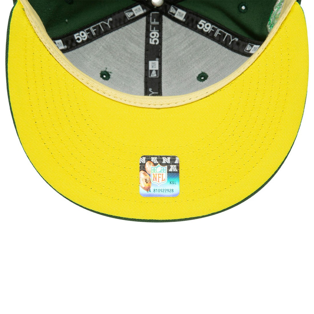 Green Bay Packers New Era Super Bowl XXXI Citrus Pop 59FIFTY Fitted Hat