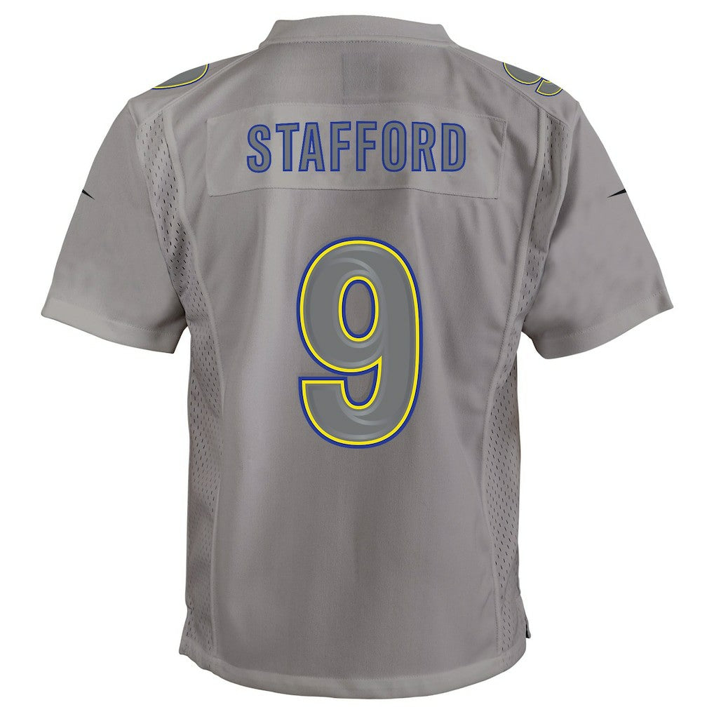 Los Angeles Rams Nike Matthew Stafford  Youth Atmosphere Game Jersey