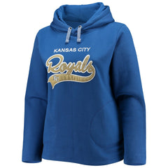 Kansas City Royals Soft as a Grape Women's Plus Size Side Split Pullover Hoodie | MLB Online