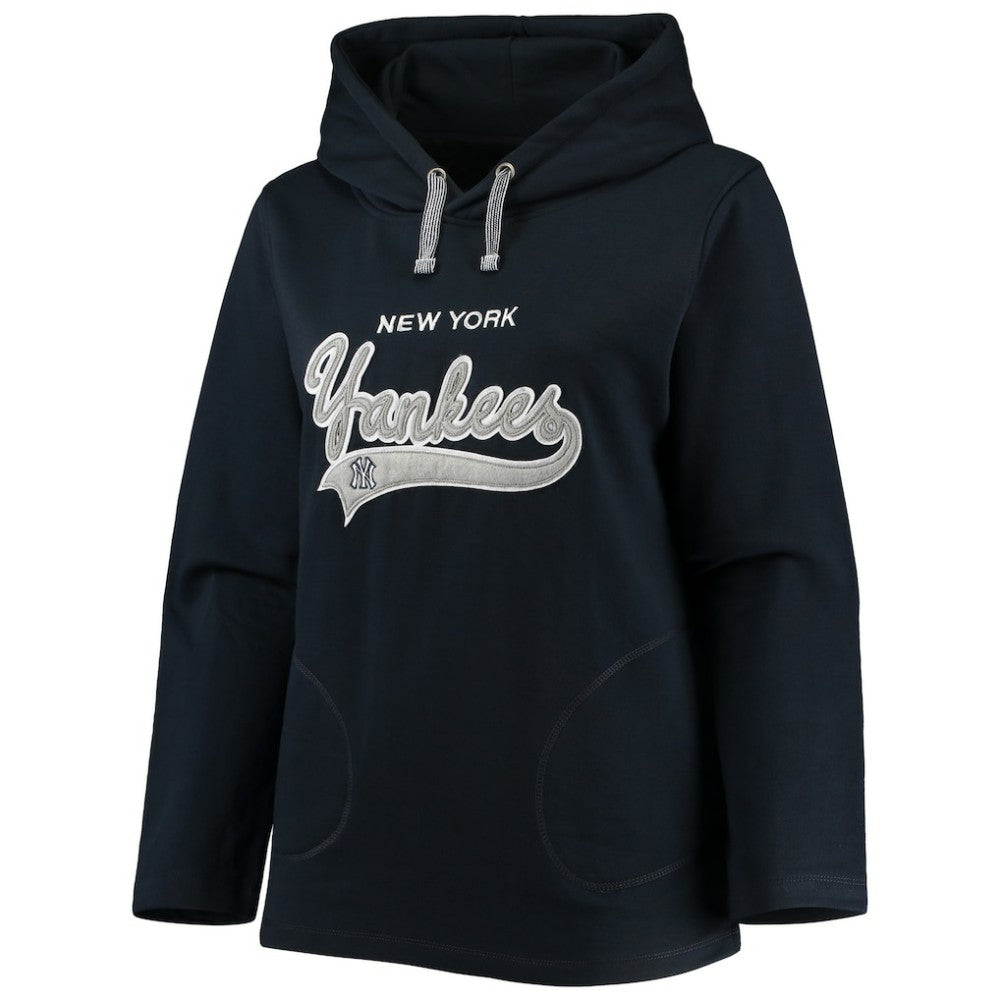 New York Yankees Soft as a Grape Women's Plus Size Side Split Pullover Hoodie | MLB Shop