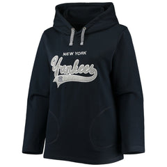 New York Yankees Soft as a Grape Women's Plus Size Side Split Pullover Hoodie | MLB Shop