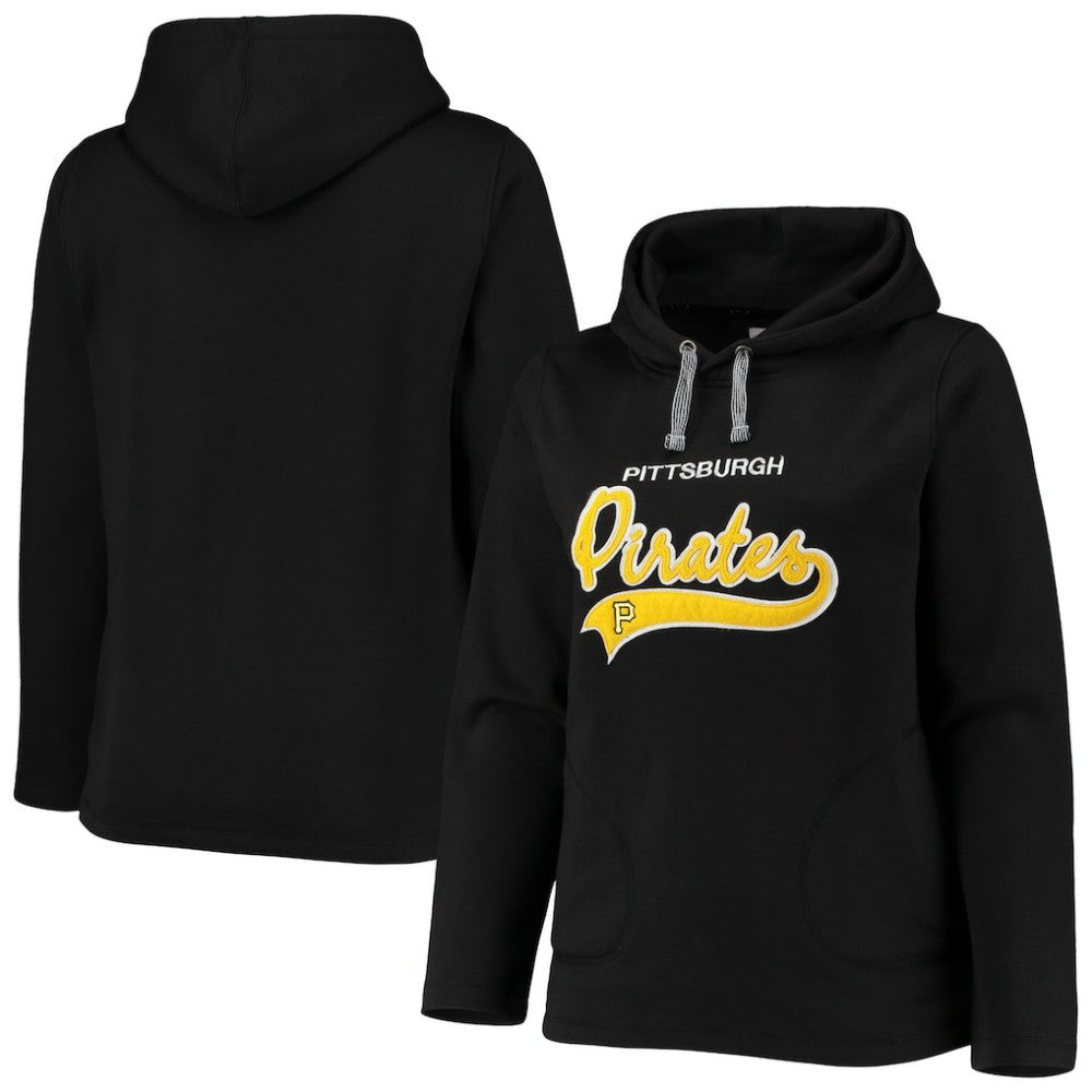 Pittsburgh Pirates Soft as a Grape Women's Plus Size Side Split Pullover Hoodie | MLB Outlet
