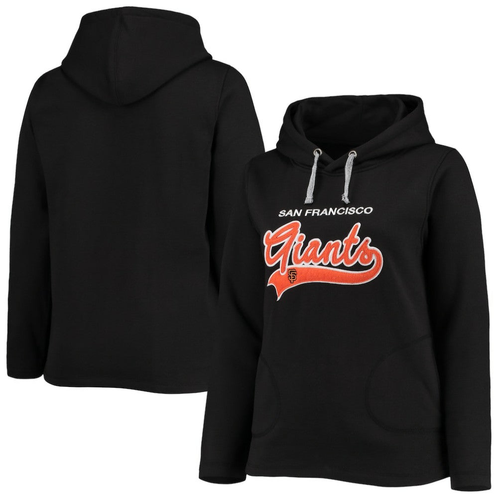 San Francisco Giants Soft as a Grape Women's Plus Size Side Split Pullover Hoodie | MLB On Sale