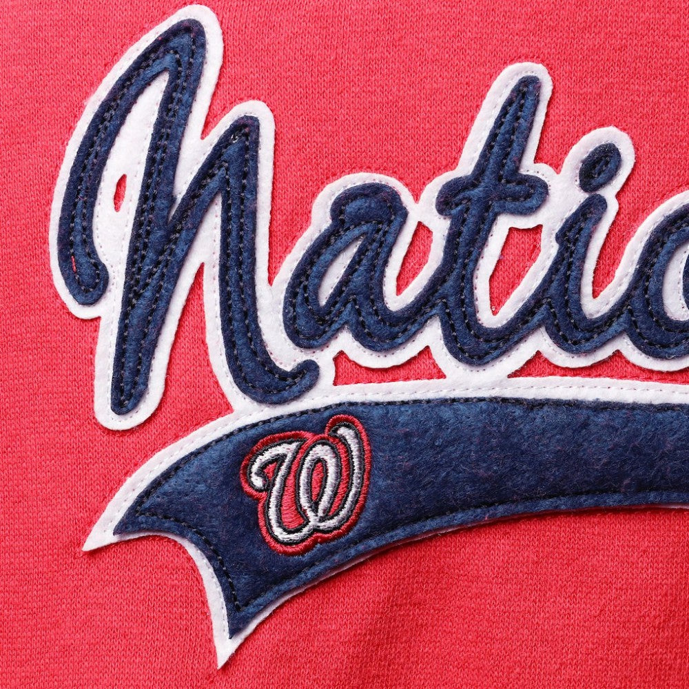 Washington Nationals Soft as a Grape Women's Plus Size Side Split Pullover Hoodie | MLB US